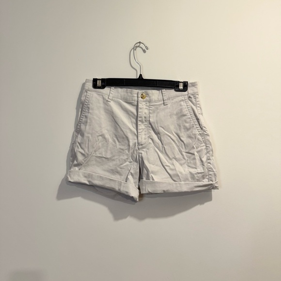 Urban Outfitters | Women size 29 off white high waisted 98% cotton Shorts - Picture 1 of 7